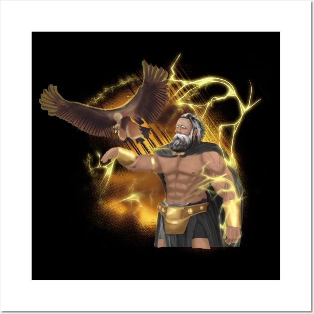 Zeus. King of the gods Wall Art by Artarulle